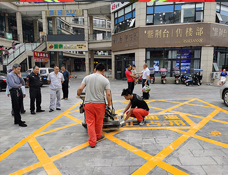 成都消防通道標(biāo)線