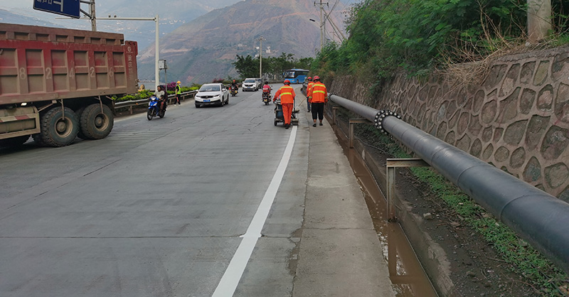 道路標線施工
